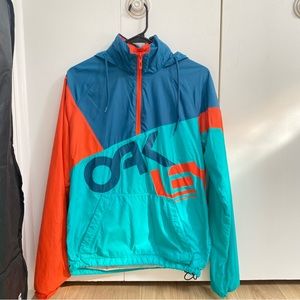 oakley fleece lined windbreaker